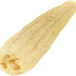 NileCart Egyptian Loofah Sponges Natural Exfoliating Body Wash Gourd, Loofah Bath Sponges for Skincare, Exfoliating Back Scrubber (One Whole Loofah 22")