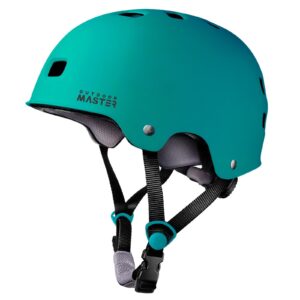 OutdoorMaster Skateboard Cycling Helmet - Two Removable Liners Ventilation Multi-Sport Scooter Roller Skate Inline Skating Rollerblading for Kids, Youth & Adults - M - Sea Green