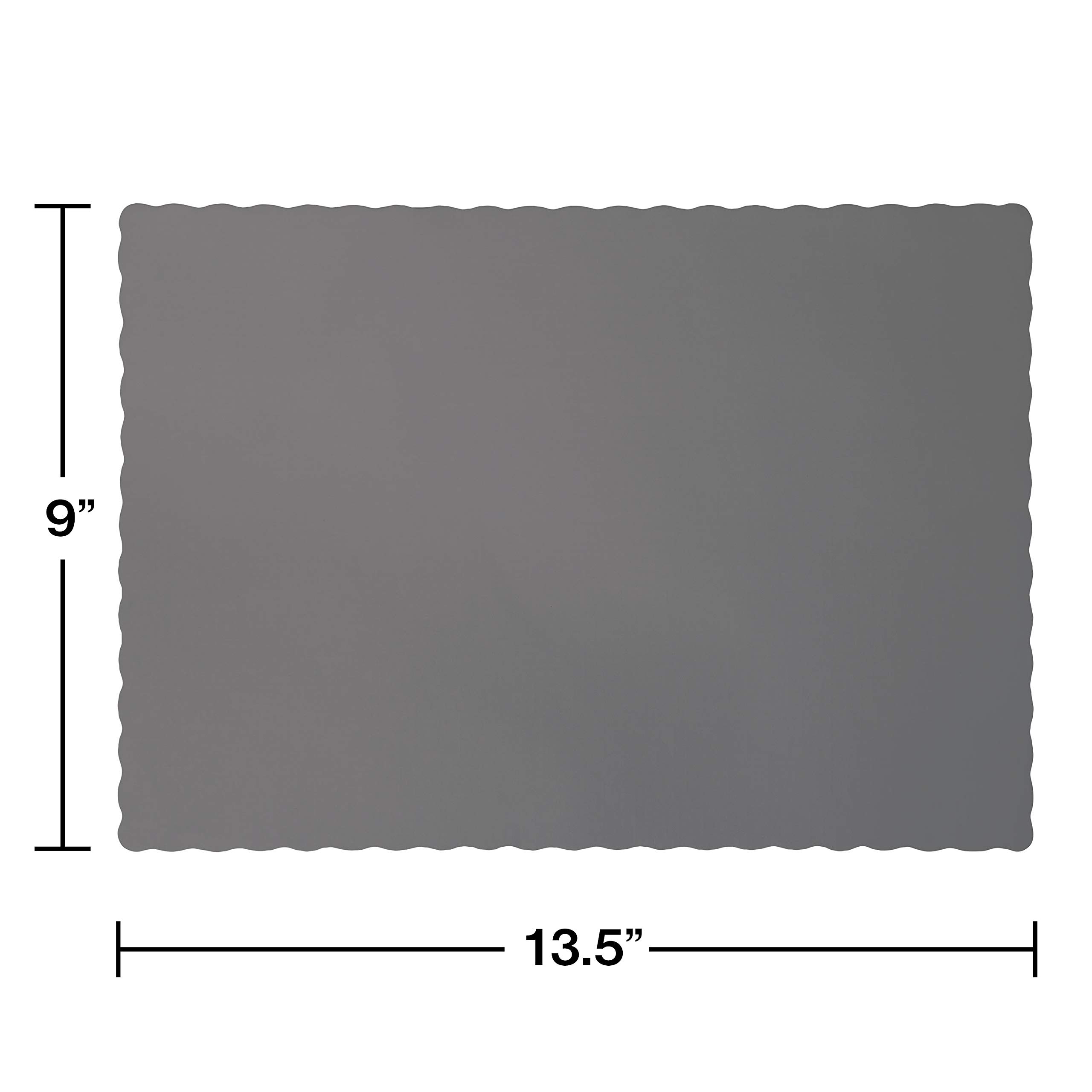 Creative Converting PLACEMATS, 13.5 in x 9 in, 50 ct, Gray