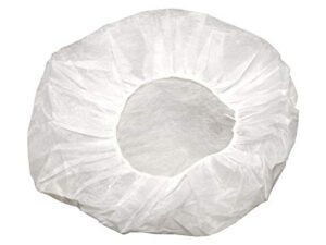 disposable caps hair nets, salon spa food service 100 pack 21" white
