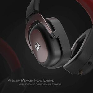 Redragon H510 Zeus Wired Gaming Headset - 7.1 Surround Sound - Memory Foam Ear Pads - 53MM Drivers - Detachable Microphone - Multi-Platforms Headphone - Works with PC, PS4/3 & Xbox One/Series X, NS