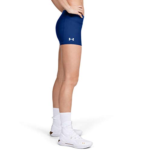 Under Armour Women's Team Shorty 3 , Royal Blue (400)/White , Small