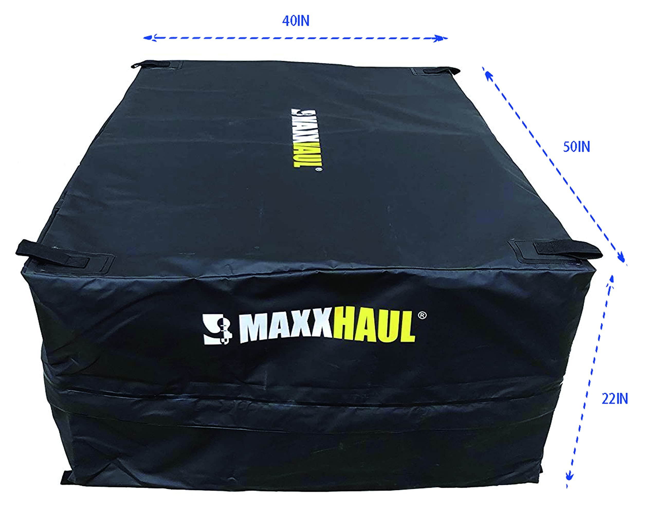 MaxxHaul 50130 Cargo Truck Bag - Heavy Duty and Water Resistant for Pick Up Truck or SUV's - 50" x 40" x 22" Black