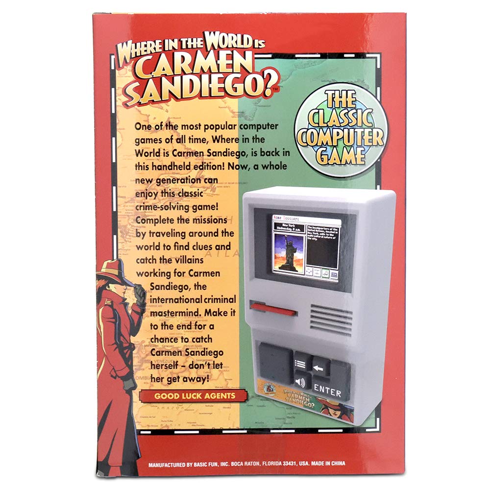 Basic Fun 09613 Carmen Sandiego Handheld Electronic Game