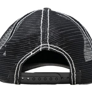 Funky Junque Patch Mesh Baseball Hat - Dog MOM - Black