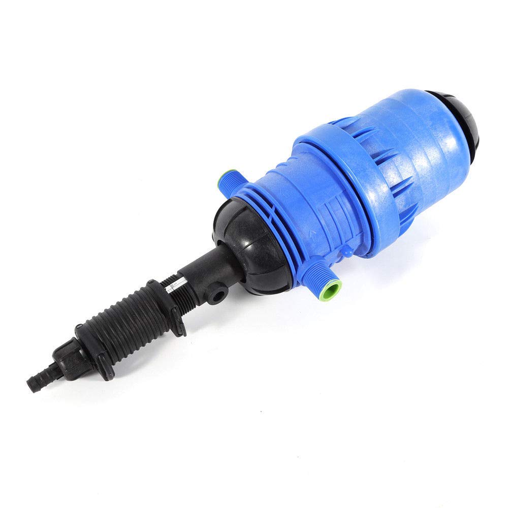 Fertilizer Injector Dispenser, 0.4%-4% Chemical Fertilizer Injector Automatic Water Driven Powered Flow Dosing Pump Hydraulic Liquid Diluent Proportioner for Drip Irrigation Mixer Hose Livestock Farm