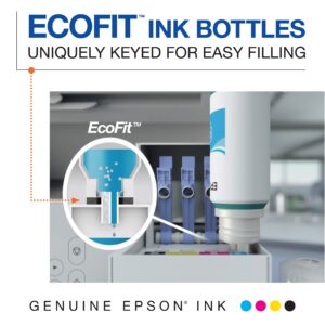 Epson 522 EcoTank Ink Ultra-high Capacity Bottle Magenta (T522320-S) Works with EcoTank ET-2720, ET-2800, ET-2803, ET-2840, ET-4700, ET-4800, ET-4810