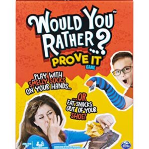 Spin Master Games Would You Rather…? Prove It, Hilarious Family Game of Demented Dilemmas, for Ages 8 and Up