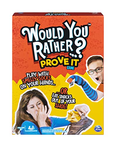 Spin Master Games Would You Rather…? Prove It, Hilarious Family Game of Demented Dilemmas, for Ages 8 and Up