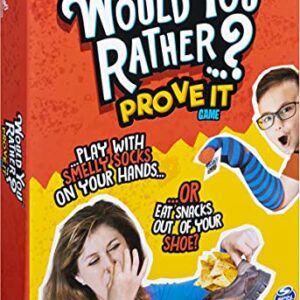 Spin Master Games Would You Rather…? Prove It, Hilarious Family Game of Demented Dilemmas, for Ages 8 and Up