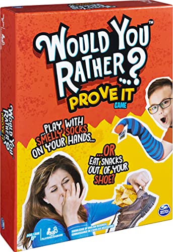 Spin Master Games Would You Rather…? Prove It, Hilarious Family Game of Demented Dilemmas, for Ages 8 and Up