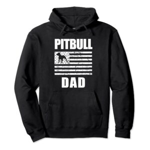 Proud Pitbull Dad American Bully Men's Hoodie Sweater