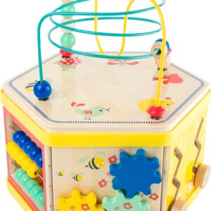 Small Foot Wooden Toys Activity Center 7-in-1 Iconic Motor Skills Move it! playset Designed for Children 12+ Months