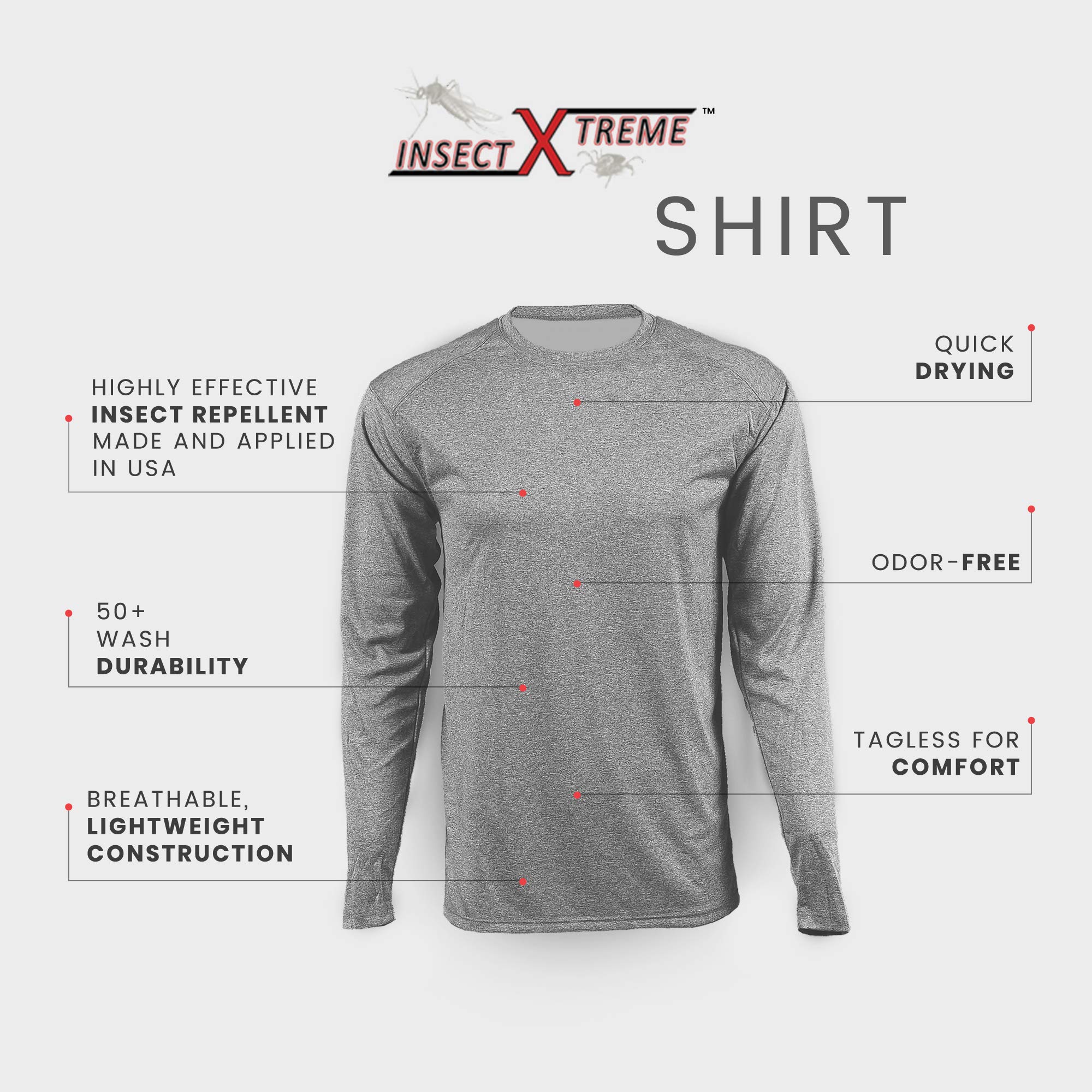 Insect Xtreme Performance Outdoor Shirt with Repelling Technology … (Green, Small)
