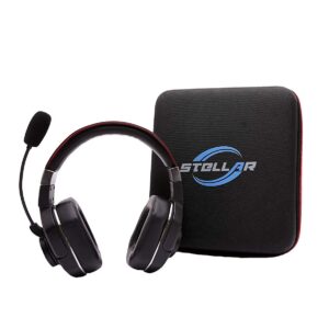 Stellar Electronic Pluto+Duo Bundle - 60+Hrs Talk Time, 99% Noise Cancellation - Best Bluetooth Headset for Truckers and Drivers