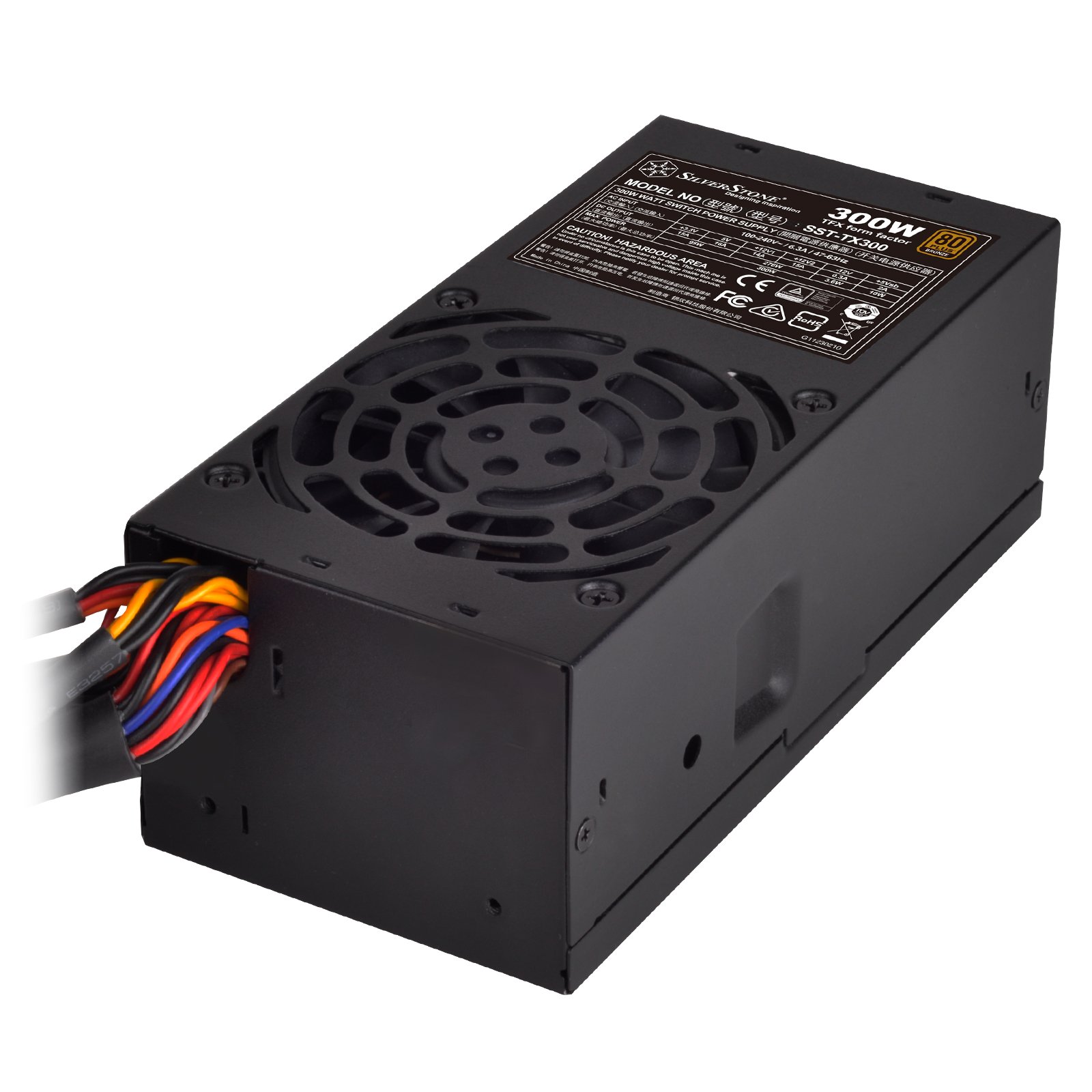 SilverStone Technology 300 Watt TFX Computer Power Supply with 80 Plus Bronze and One PCIe Connector SST-TX300-USA