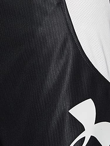 Under Armour Men's Perimeter Basketball Shorts , Black (001)/Halo Gray , Large