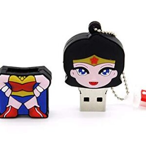 2.0 Wonder Woman Super Hero 16GB USB External Hard Drive Flash Thumb Drive Storage Device Cute Novelty Memory Stick U Disk Cartoon