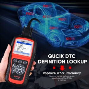 Autel AutoLink AL619 2024 Newest Car ABS SRS & CAN OBD2 Diagnostic Scan Tool, Read Erase DTCs for ABS Airbag & Full OBDII with Live Data, DTCs Library, Upgrade of AL519 ML519 ML619