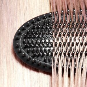 ghd Glide Hot Air Hair Brush ― Professional Smoothing Blow Dryer, Ceramic Hair Straightener, Styler, and Blow Dry Brush ― Black