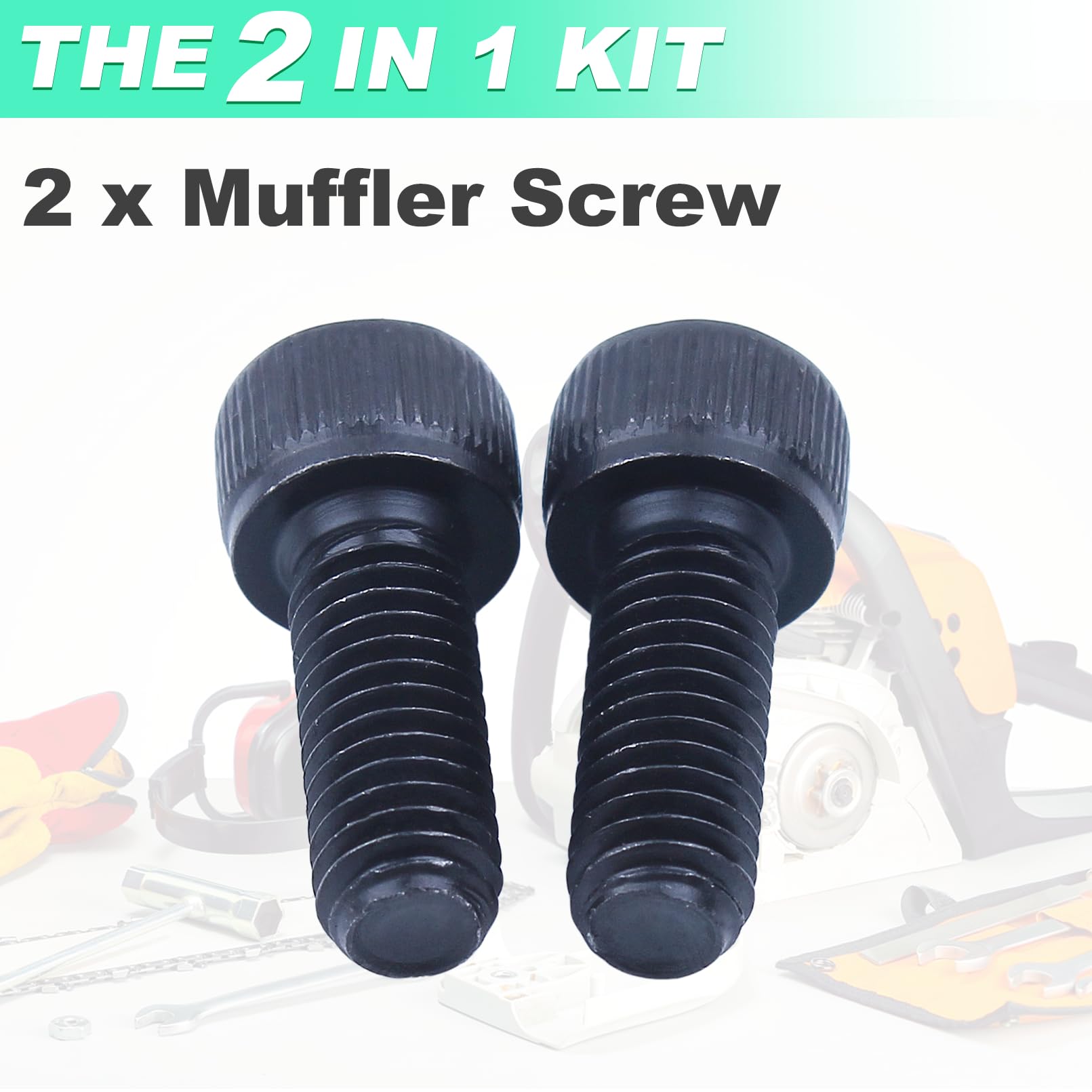 Adefol Muffler Screw Set for Husqvarna 435 440 445 450 3120 XP 455 460 461#725536855