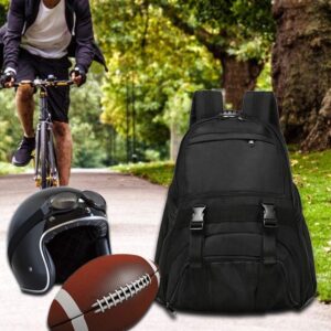 Youth Soccer Bags - Sports Backpacks for Soccer, Basketball, Football with Ball Holder for Boys Girls - Black