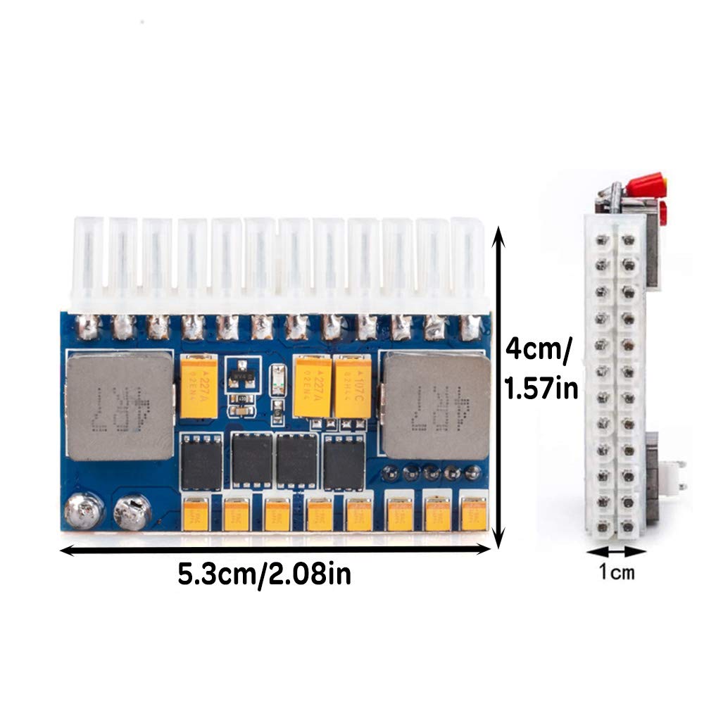 RGEEK 24pin DC ATX PSU 12V DC Input 250W Peak Output Switch DC-DC ATX Pico PSU Mini ITX PC Power