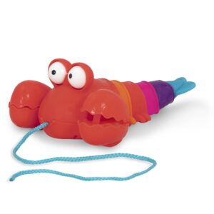 b. toys- pull along lobster toy - waggle-a-longs – pinchy pat- developmental toy- – push or pull –walking toy with string – baby, toddler, kids – 18 months +