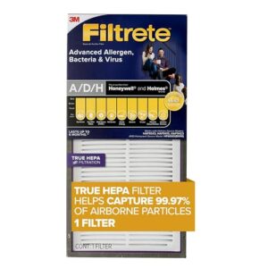filtrete™ advanced allergen, bacteria & virus true hepa air purifier filter, fapf-hm-k, 1 pack