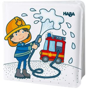 HABA Magic Bath Book Fire Brigade - Wet the Pages to Reveal Colorful Backgrounds in Tub or Pool