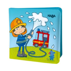 HABA Magic Bath Book Fire Brigade - Wet the Pages to Reveal Colorful Backgrounds in Tub or Pool