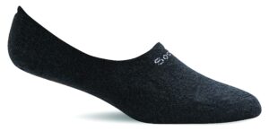sockwell women's undercover cushion lo-liner socks, black - medium/large