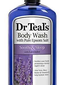 Dr Teals Lavender Body Wash w/Pure Epsom Salt - Bundle w/Dr Teals Lavender Body Lotion! Soothing Set!