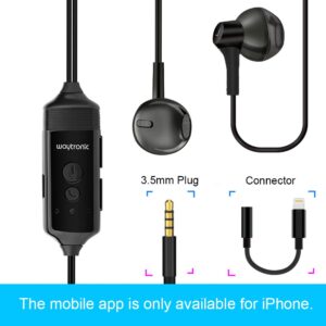 Cell Phone Call Recorder Earphone for iPhone Cellular Calls Skype Facebook Messenger Whatsapp Voice Call Recording (with Connector)