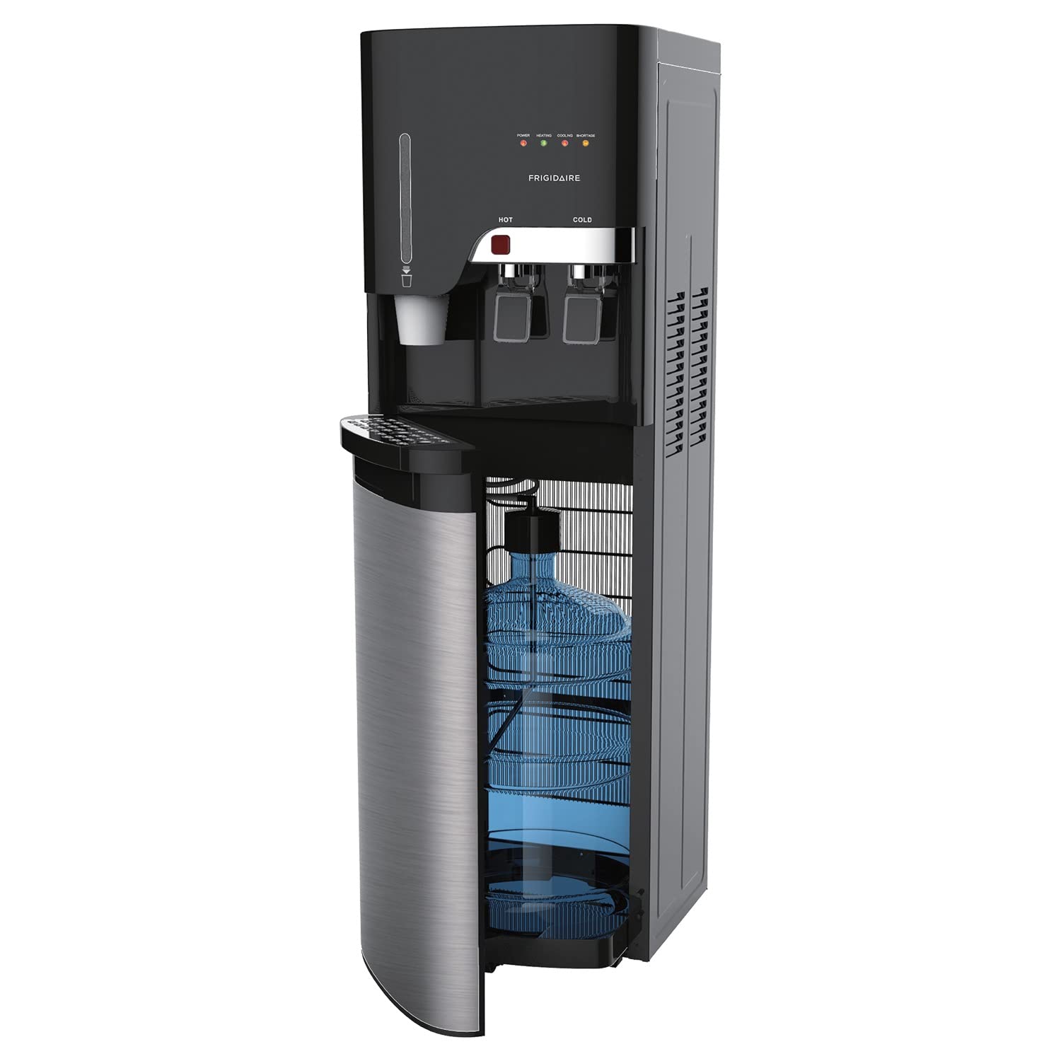 Frigidaire EFWC900 Water Cooler/Dispenser with Cup Storage -2 Temperature Settings - Bottom Loading - Premium Stainless Steel - Child Saftey