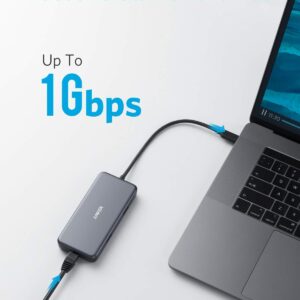 Anker USB C Hub Adapter, PowerExpand+ 7-in-1 USB C Hub, with 4K USB C to HDMI, 60W Power Delivery, 1Gbps Ethernet, 2 USB 3.0 Ports, SD and microSD Card Readers, for MacBook Pro and Other Laptops