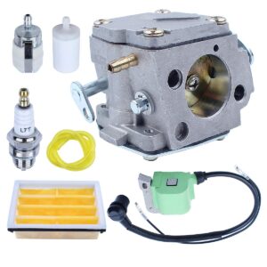 adefol carburetor for husqvarna 268 272 272xp 61 266 chainsaw 503280316 503901401with ignition coil air fuel filter line kit