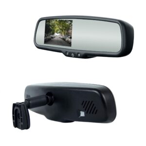 Master Tailgaters 10.5" OEM Rear View Mirror with 4.3" LCD Screen and Wireless Transmitter | Rearview Universal Fit | Auto Adjusting Brightness LCD | Anti Glare | Full Mirror Replacement