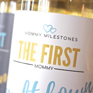 6 Mommy's First Milestone Wine Labels and Stickers, Great Baby Shower and Pregnancy Gift Ideas for Mom To Be, Funny Mom's First Moments After Having New Baby Girl or Boy – By Harper & Ivy Designs