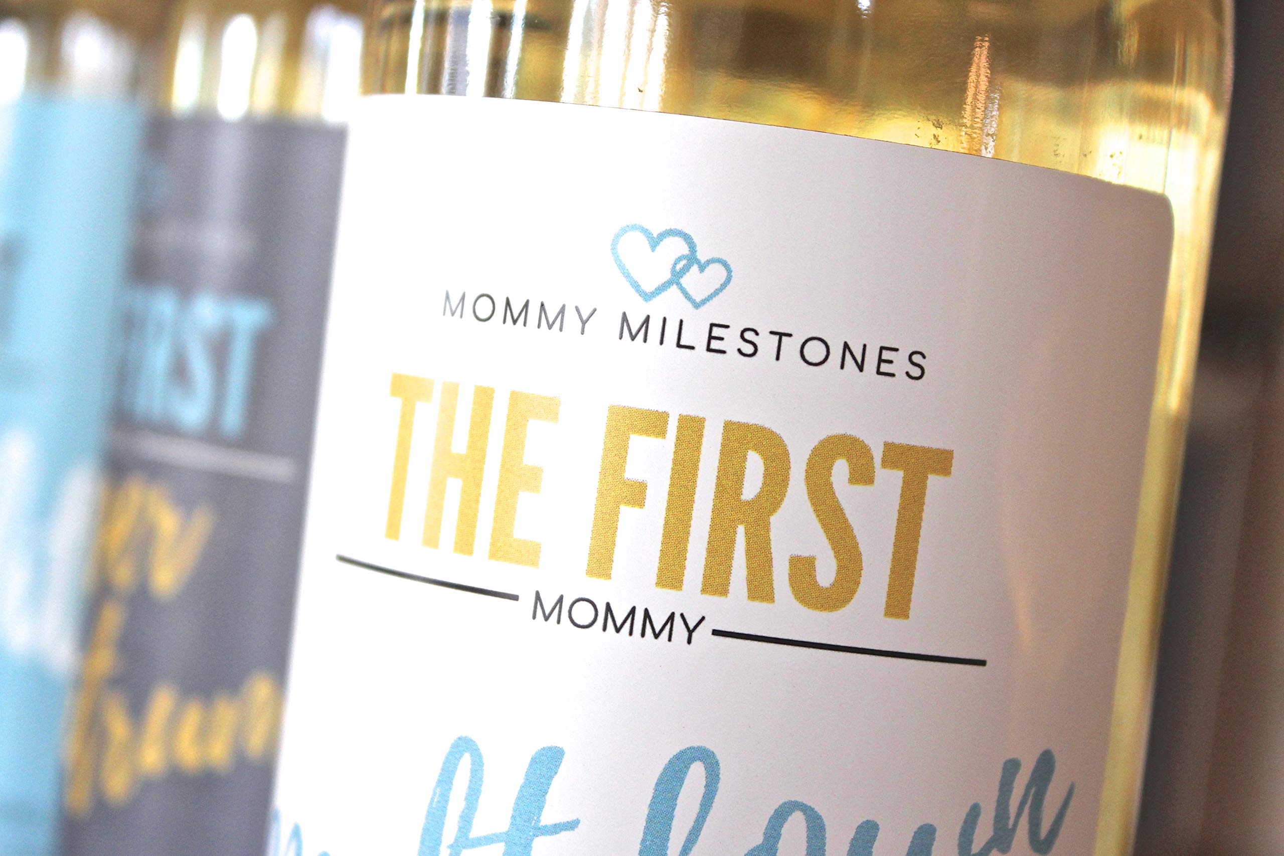 6 Mommy's First Milestone Wine Labels and Stickers, Great Baby Shower and Pregnancy Gift Ideas for Mom To Be, Funny Mom's First Moments After Having New Baby Girl or Boy – By Harper & Ivy Designs