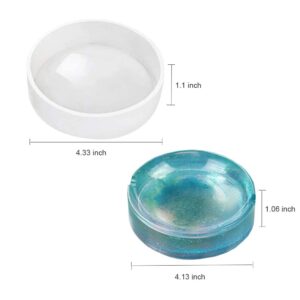 Ashtray Molds for Resin Casting Resin Silicone Molds for Ashtray Square and Round Large Size Resin Art Molds