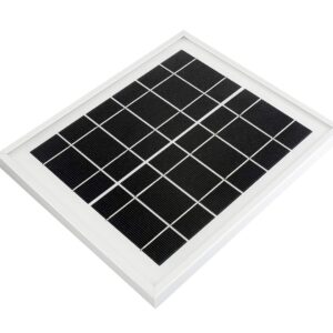 waveshare Solar Panel (6V 5W) with High Performance156 Monocrystalline Cell Toughened Glass Anodic Oxidation Aluminum Alloy for Use with Solar Power Manager