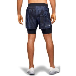 Under Armour Men's Weightless 2-in-1 Running Shorts, Blue Ink (497)/Reflective, Small