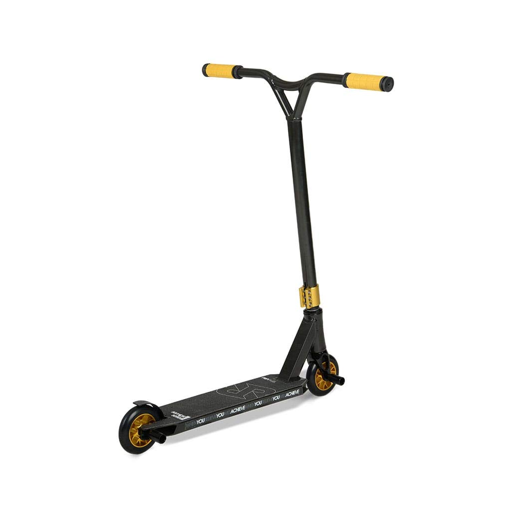 Riprail Semi Pro 1 Performance Stunt Scooter with Alloy Deck, Alloy Core Wheels, ABEC-9 Bearings, Alloy NECO Threadless Headset, Alloy CNC Machined Fork, 2 Pegs and Gold Components