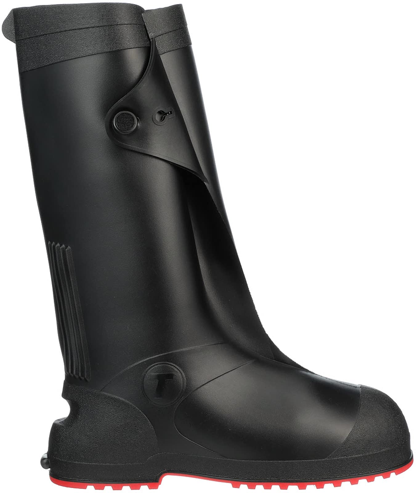 TINGLEY - 45851.XL Tingley-45851 Workbrutes G2 - PVC Overshoe - 17" Ht. - Black Upper - Red Sole - Cleated Outsole