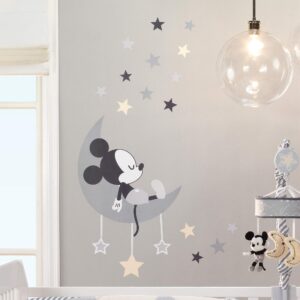 Lambs & Ivy Mickey Mouse Wall Decals, Gray