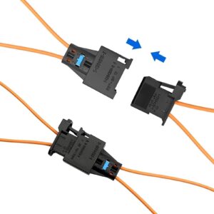 SecosAutoparts A pai Most Fiber Optic Optical Loop Bypass Female & Male Adapter Universal Connector for Radio and Audio Compatible with BMW VW Audi Mercedes Porsche