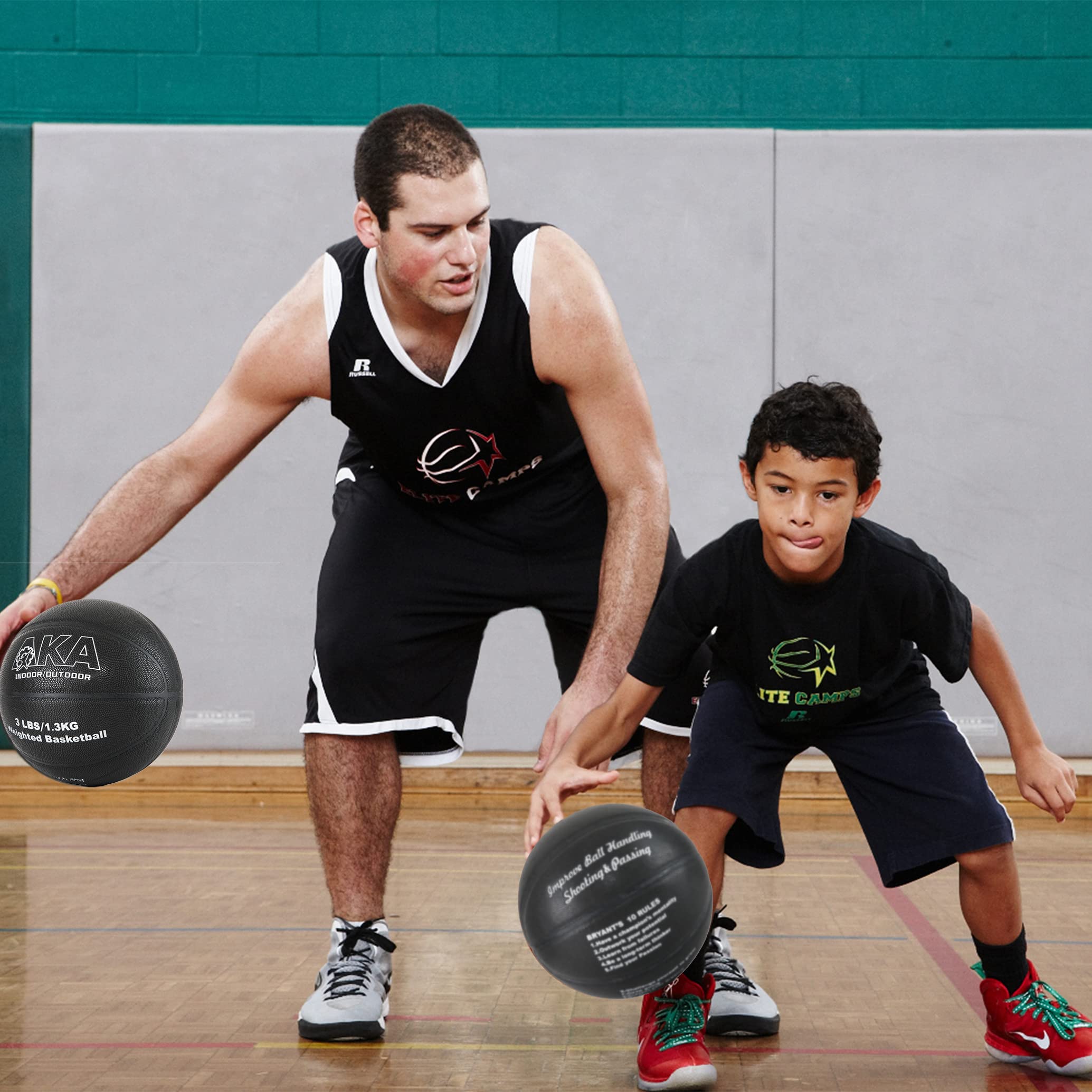 AKA Weighted Leather Basketball | 3lbs 29.5'' Size 7 Heavy Basketball