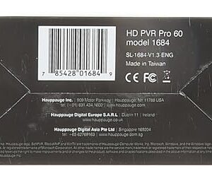 HAUPPAUGE HD PVR Pro 60 HD 4K in/Out 1080P 60fps Capture and Streaming PC Connected and Stand Alone for Zoom Skype YouTube Live and Twitch 1684