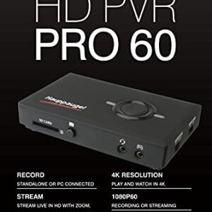 HAUPPAUGE HD PVR Pro 60 HD 4K in/Out 1080P 60fps Capture and Streaming PC Connected and Stand Alone for Zoom Skype YouTube Live and Twitch 1684